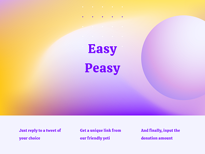 Charity Yeti - Easy peasy design ui ux web