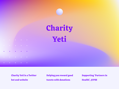 Charity Yeti design ui ux web