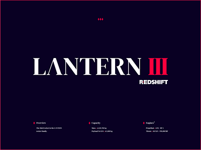 REDSHIFT | LANTERN 3 - Rocket family branding design logo roket space