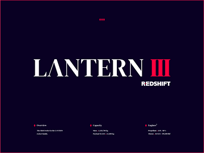 REDSHIFT | LANTERN 3 - Rocket family