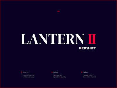 REDSHIFT | LANTERN 2 - Rocket family branding design logo rocket space