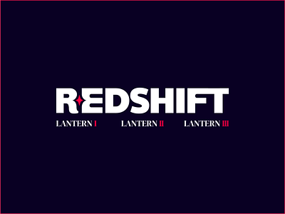 REDSHIFT | LANTERN - Rocket family black branding design logo red vector white