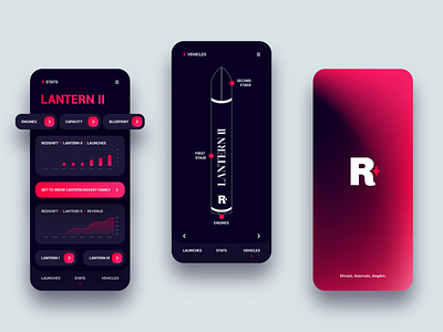 REDSHIFT App - UI/UX Case study - LANTERN 2 branding design graphic design logo space ui ux vector