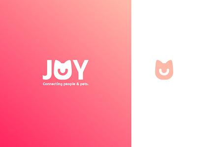 JOY Logo branding cat design illustration logo vector