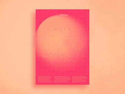 Mars - Backing up humanity's hard drive brown eloon mars musk orange pink poster red space typography vector yellow