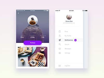 iOS Gui Kit - Vol 1 - Sneak Peek app design gui ios iphone kit market minimal template ui ux