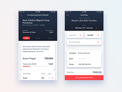 Mohid iOS App - UI/UX Design app booking design ios iphone minimal payment social ui ux