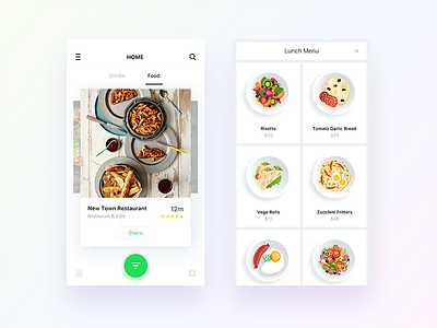 DailyUI - Food and Drinks App by Nimasha Perera on Dribbble