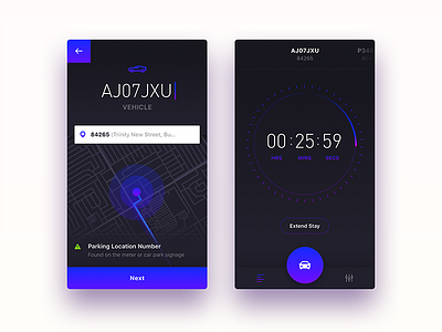 ParkedIt - iOS App UI/UX Design