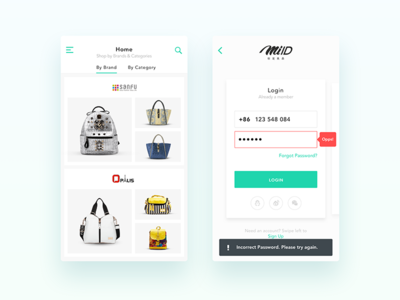 Nimasha Perera Projects MIID Fashion App  UI UX Web 