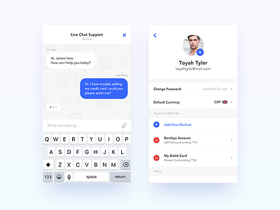 FoneWire - WIP - Payment App UI UX Design