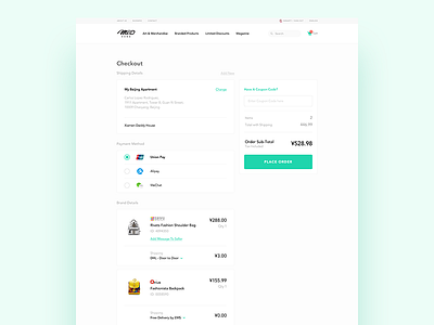 MIID - Ecommerce Fashion Web UI/UX Design