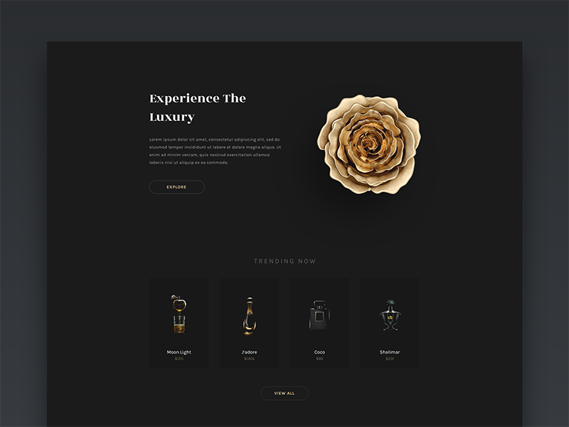 Elegance Luxury Fashion Ui Kit Home Page Sneak Peek By Nimasha Perera On Dribbble