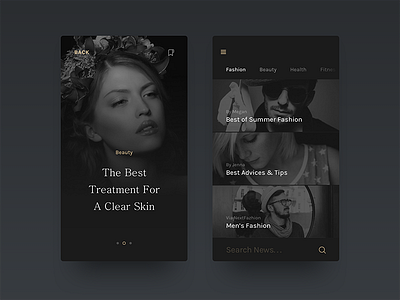 Elegance Luxury Fashion UI Kit - News Feed & Article Cover