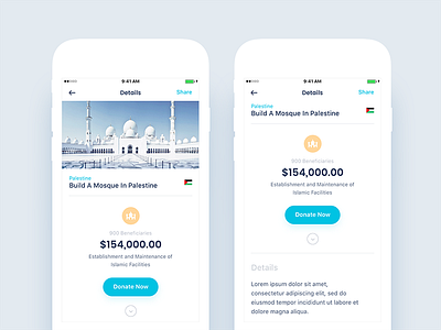 Charity App Design - Version 2