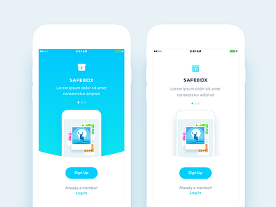 Onboarding android app details ios iphone onboarding safe security social utility walkthrough