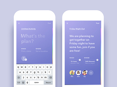 Relay - Event/Activity Planning App Redesign activity android app compose create design event ios redesign social ui ux
