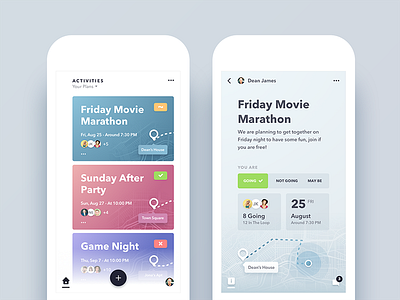 Relay - Event/Activity Planning App Redesign