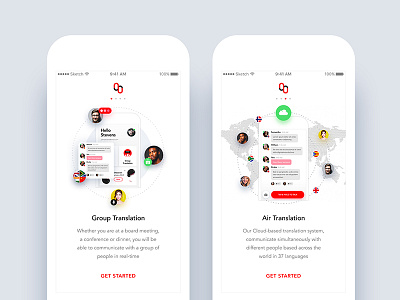 Mymanu CLIK - Translate App - Onboarding android design ios iphone mymanu translate ui user interface ux