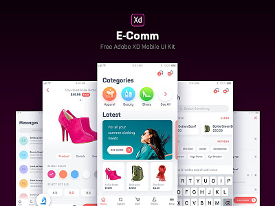 E-Comm Adobe XD UI Kit