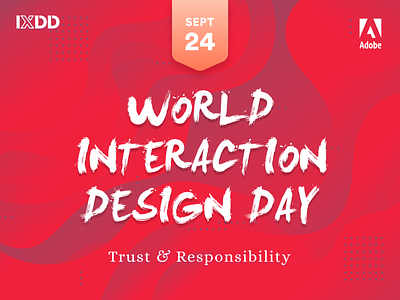 World Interaction Design Day | Adobe | lxDD adobe adobepartner adobexd banner design event host meetup promo worldinteractiondesignday