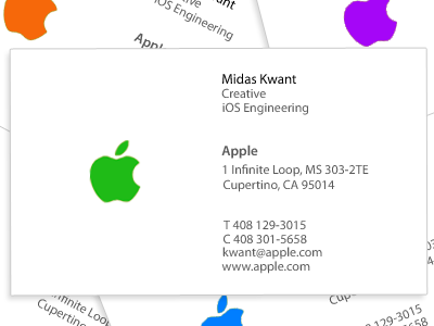 Apple Business Card