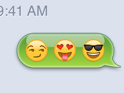 iPhone Text Message Emoji