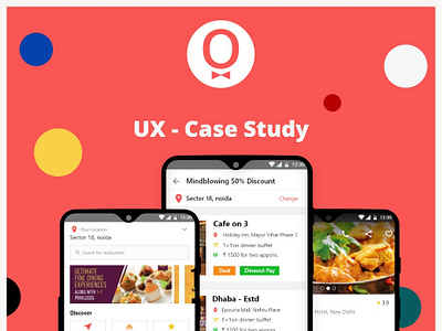 UX Case Study - Application - "Dineout" app art branding design icon illustration minimal typography ui ux web website