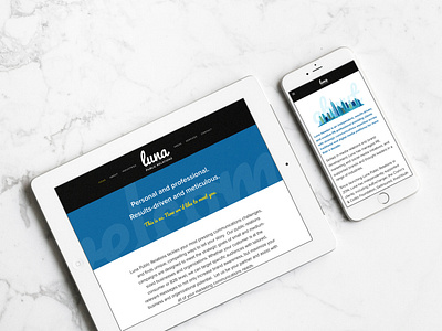 Luna Public Relations Website Design