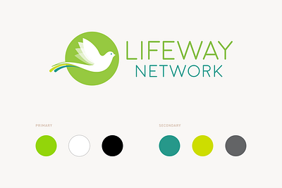 LifeWay Network Logo and Color Palette brand identity branding color palette design logo nonprofit