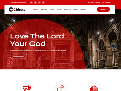 Chirsty Religious website elementor pro