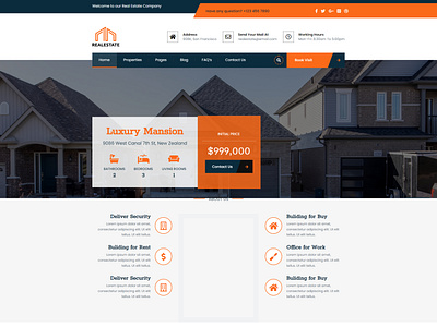 Luxury Mansion Real Estate Website Design