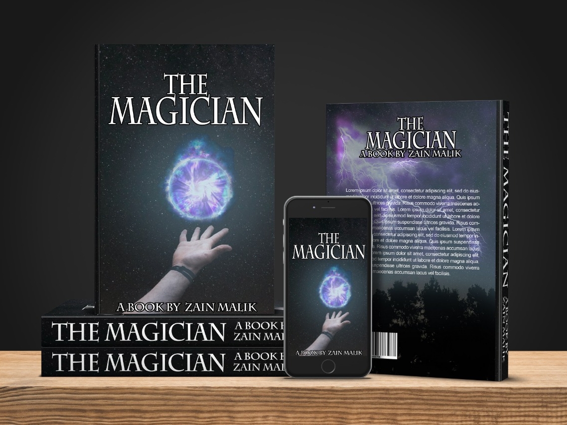 Download The magician book cover in mockup ebook amazon kindle by ...