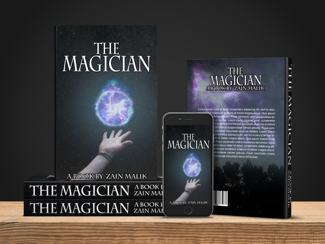 The magician book cover in mockup ebook amazon kindle by Zain Malik on Dribbble