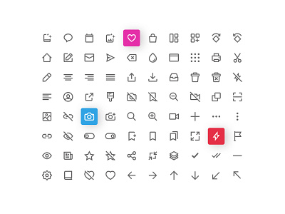 Icon set designed for Lifecake!