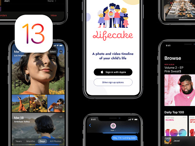 IOS 13 Keynote & Lifecake app app store apple ios ios 13 ios app ipad pro iphone x keynote mobile mobile ui