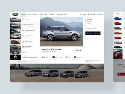 Jaguar Land Rover - Desktop app digital design ios iphone x jaguar jlr land rover mobile web web design web designer