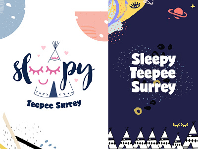 Sleepy Teepee branding branding logo logo design sleep sleepy teepee