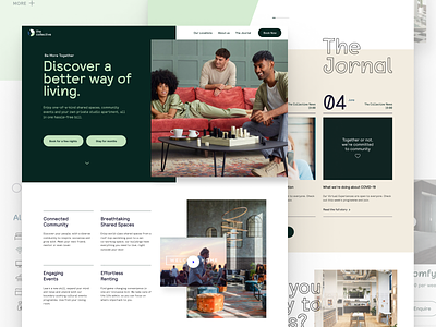 The Collective website branding design desktop digital design ui ux webdesign website