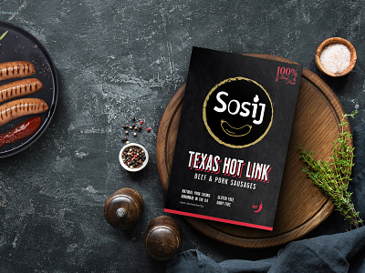 Sosij | Brand Identity and packaging brading brand brand identity logo logo design package design sausage sosij