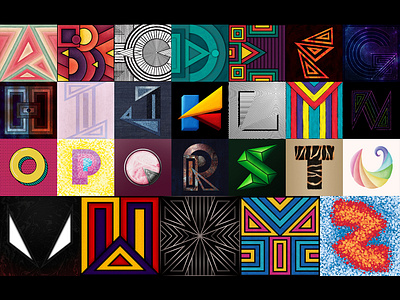 36days 2019 colours design illustration letterforms shapes type typography