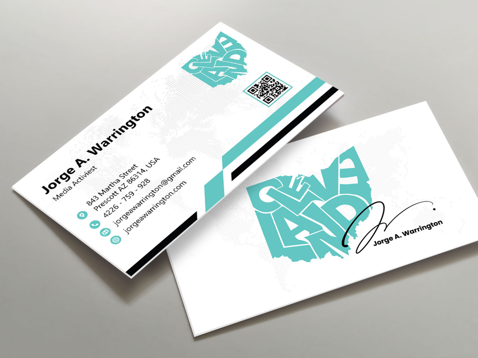 Corporate Business Card Design Fiverr by Tanbin17 on Dribbble