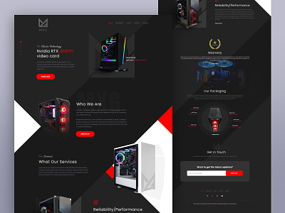 Clean & Minimal Technology Website Design black branding clean cli computer flat minimal product technology ui ux web website