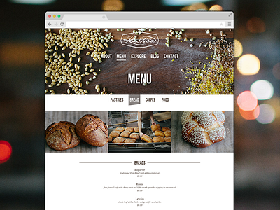 Bakery Website Launch clean coffee launch live menu responsive restaurant web web design