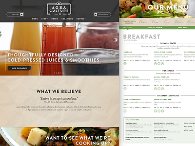 New Local Restaurant Website Launch clean design green launch responsive restaurant texture web web design website