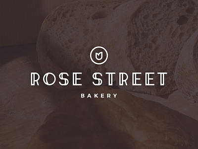 Never chosen but never forgotten bakery branding lines logo rose thick typography