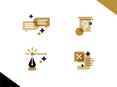 Hire me! branding consulting gold hire me icons illustration logo multiply neutral retro thick lines ux