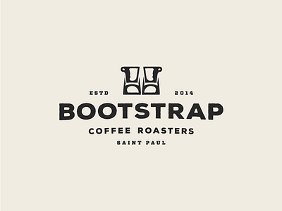Logo for Coffee Roasting Company bold branding coffee friendly logo masculine minimal neutral rough texture