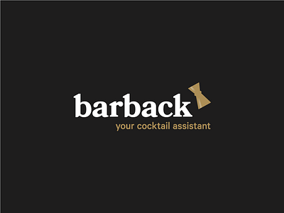 Cocktail App Logo agency app bartender bold branding cocktail friendly jigger logo minimal retro serif