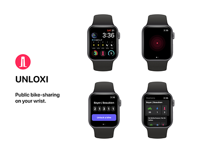 UNLOXI - Apple Watch app app apple apple watch application design mobile app mobile app design swift swiftui ui ux